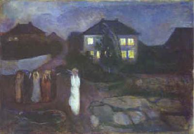 Edvard Munch The Storm oil painting image